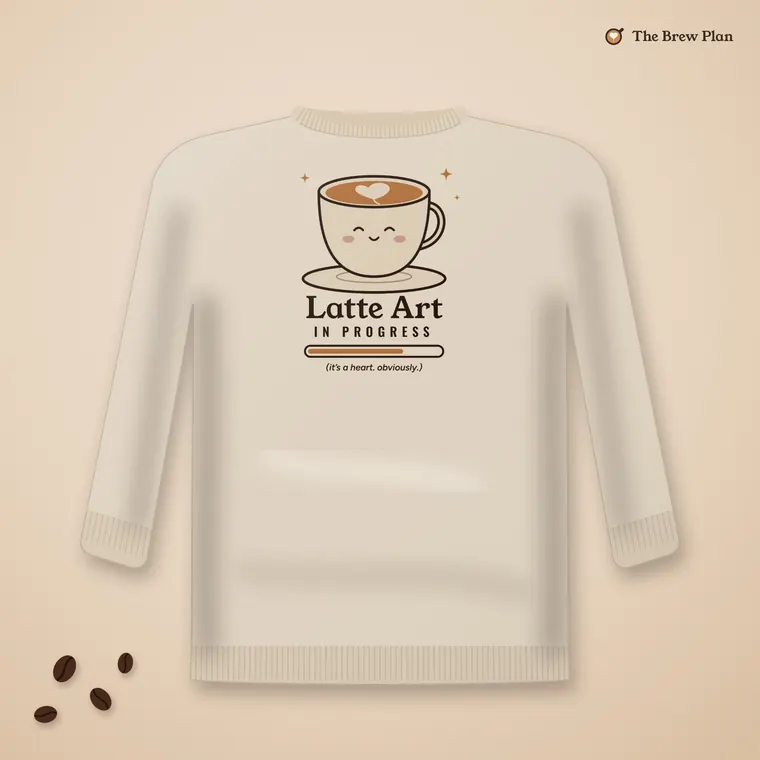Latte Art in Progress Sweatshirt